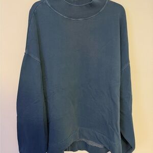 Old Navy Blue Ribbed Collar Sweatshirt